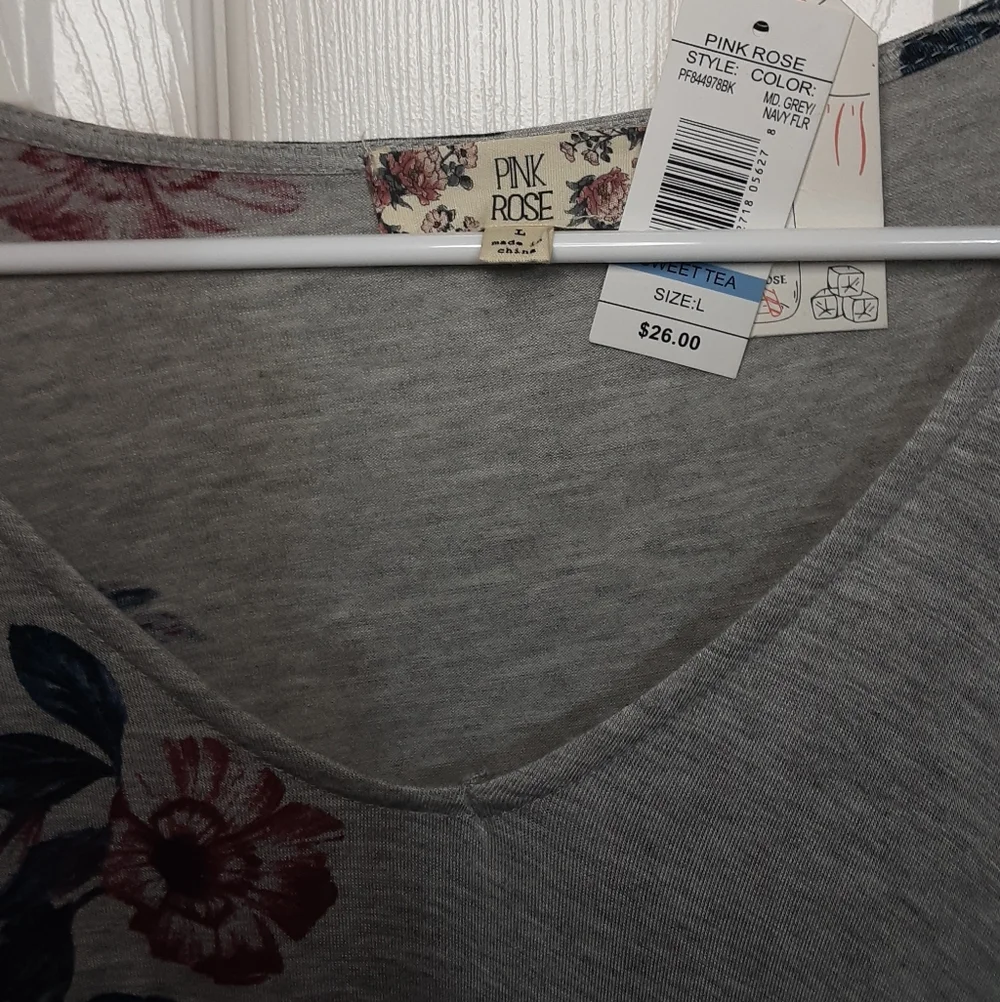 Pink Rose Long Sleeve Top - Picture 4 of 5